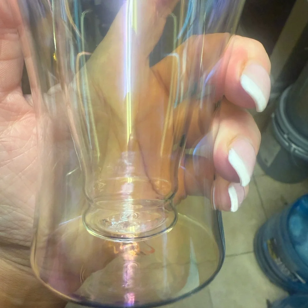 Dragon Glassware Upside Down Beer Glasses‎ The Aura Collection NEW Set Of 2
